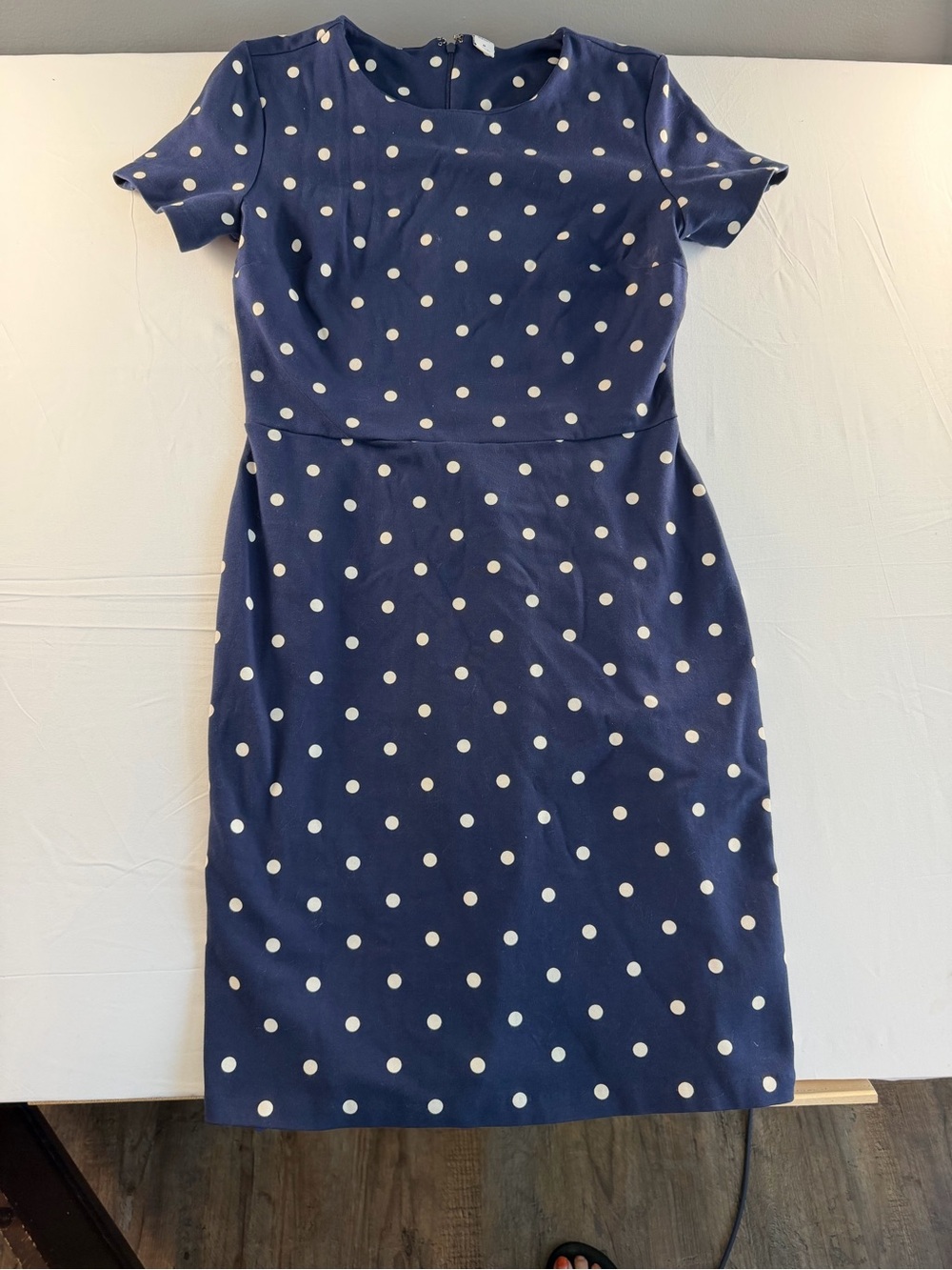 Old Navy Navy Dress with White Polka Dots - Picture 3 of 12